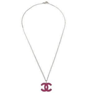 Chanel Cc Pendant Metal Silver Silver_Plated Necklace Jewelry